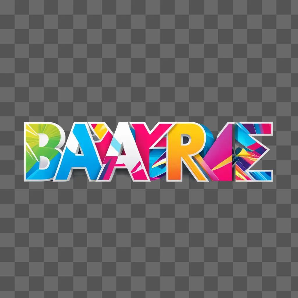 colorful word that says BAYRE