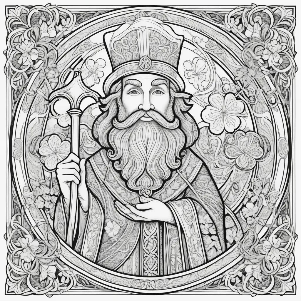 coloring page of St. Patrick