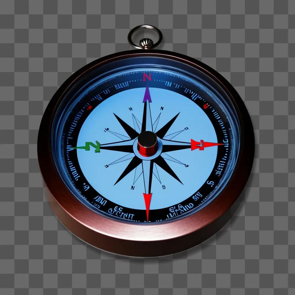 compass with a transparent cover and four directions