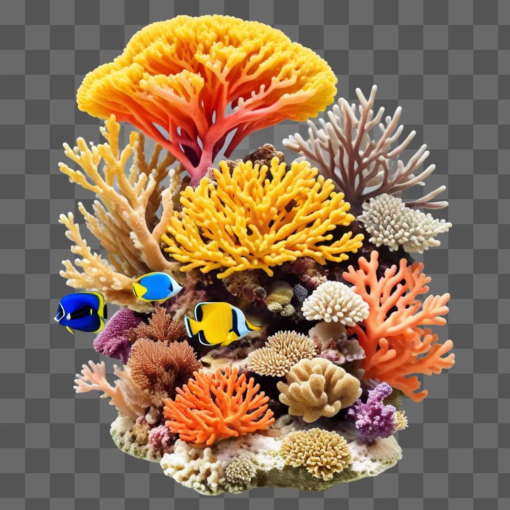 coral reef teeming with tropical fish