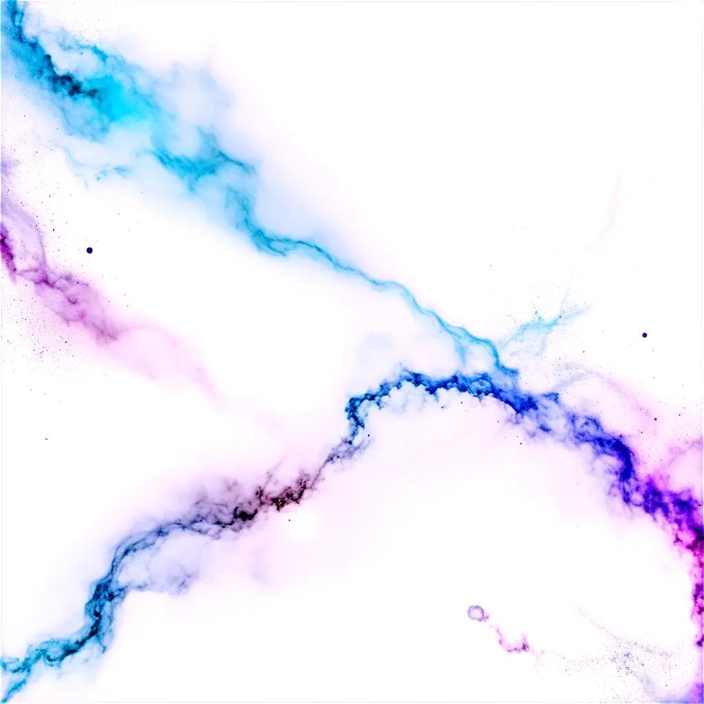 青と紫の配色の宇宙の絵