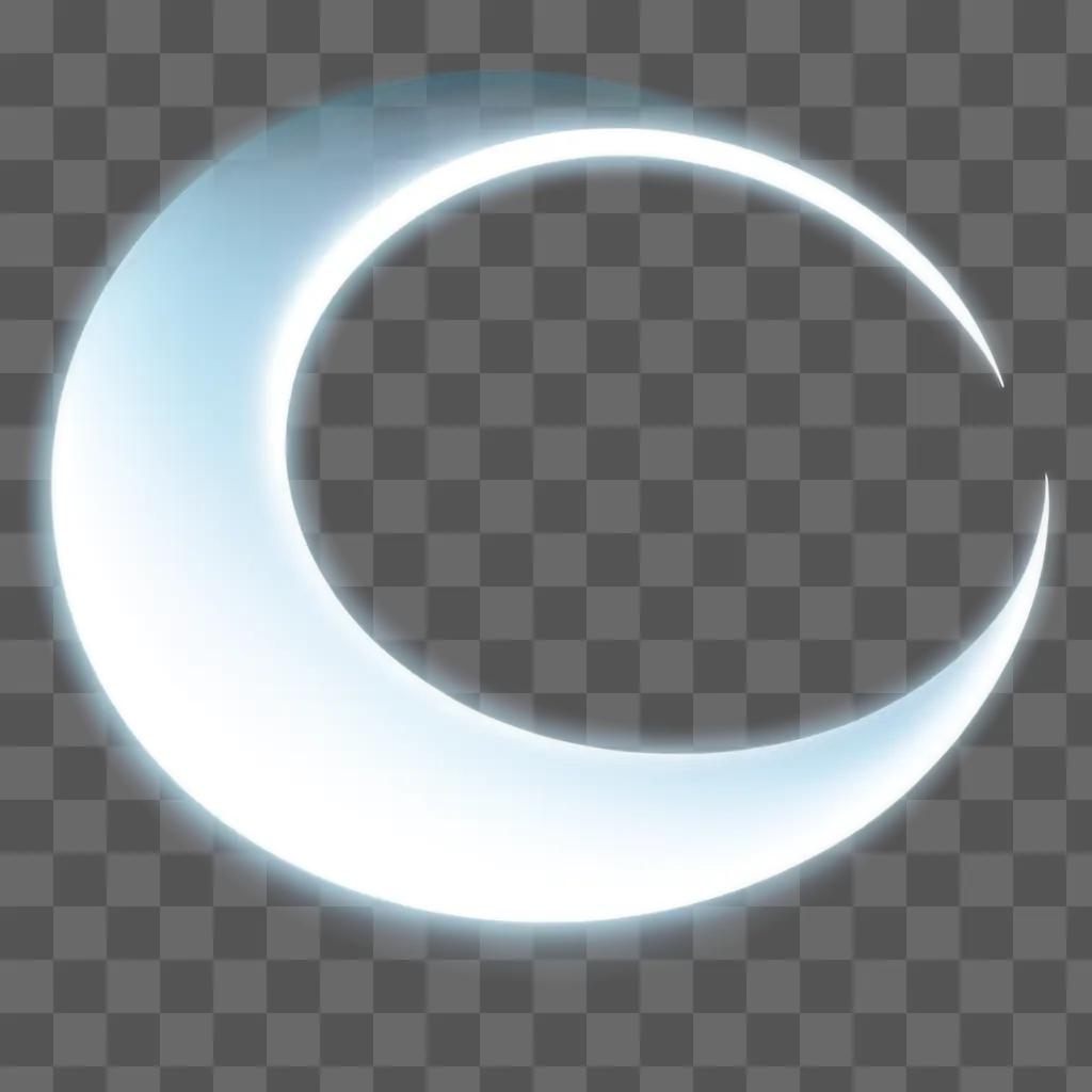 crescent moon with a transparent background