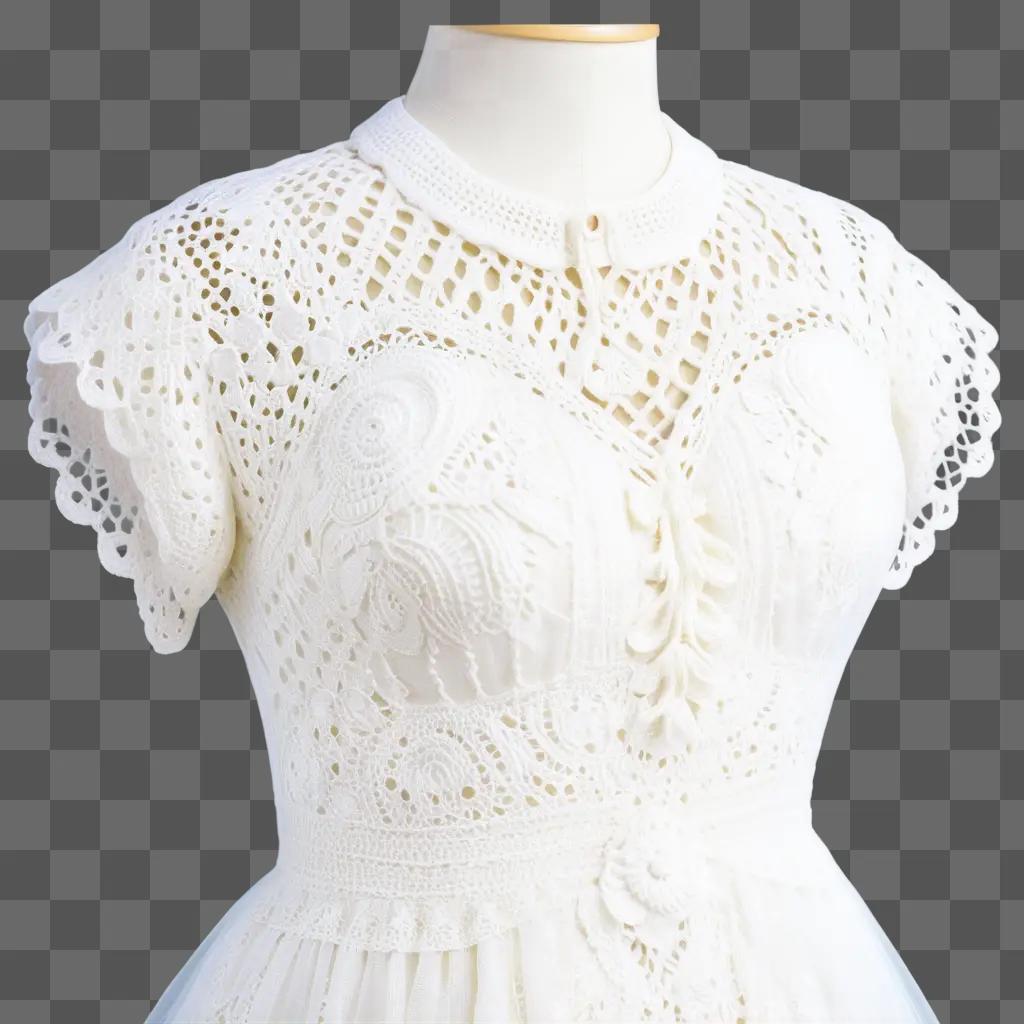 crochet dress with lace on it