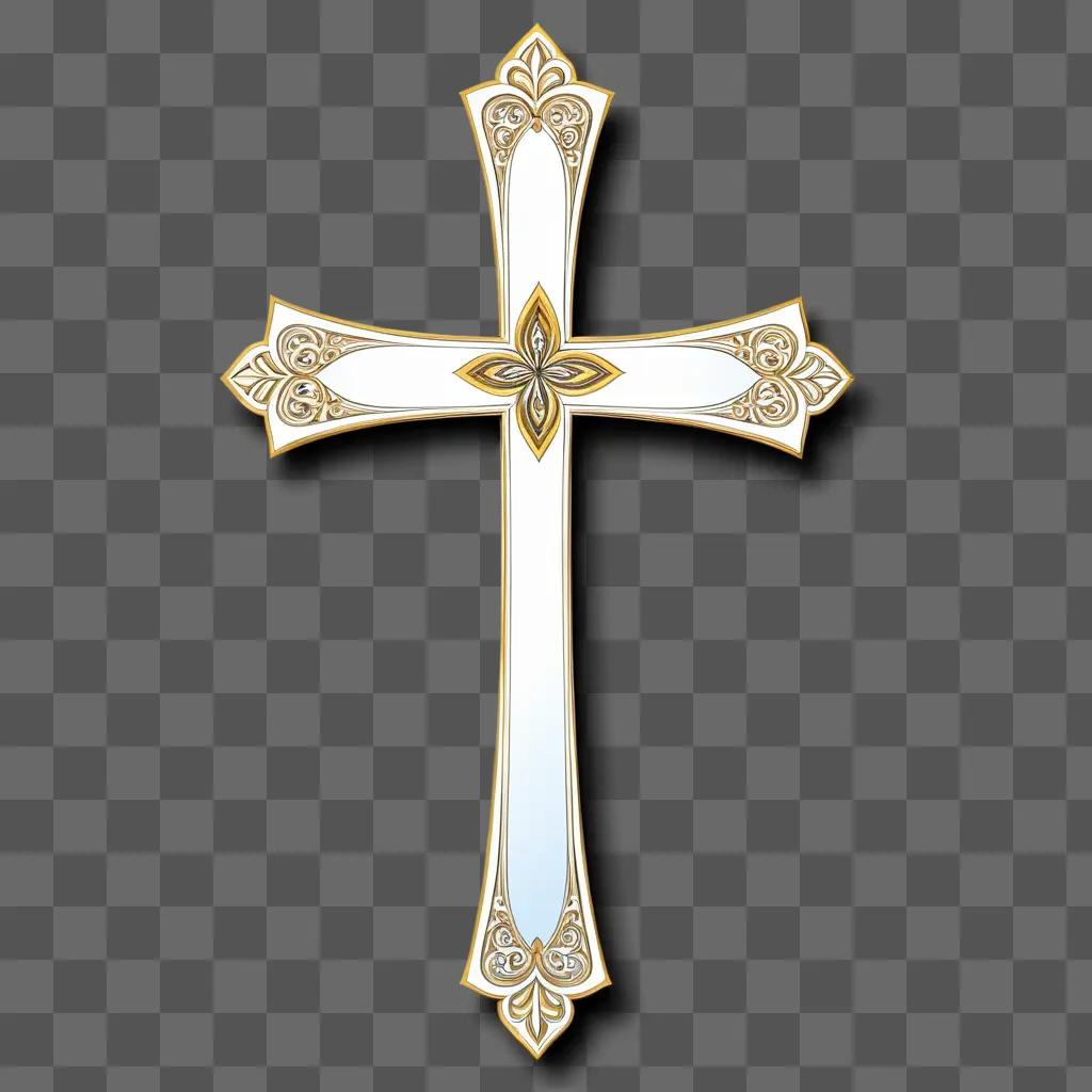 cross clipart sits against a plain background