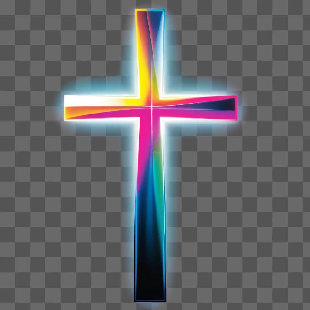 cross is glowing in the dark