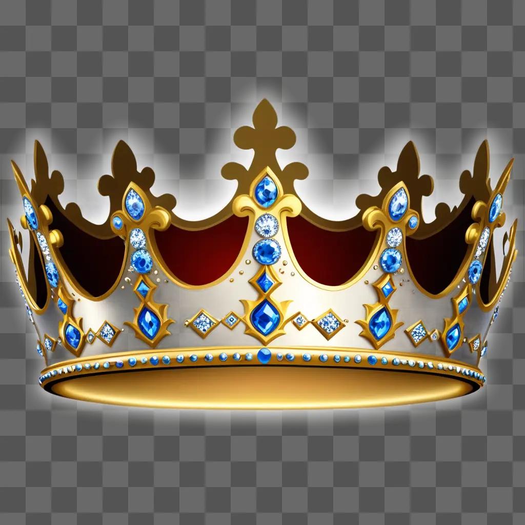 crown clipart on a beige background