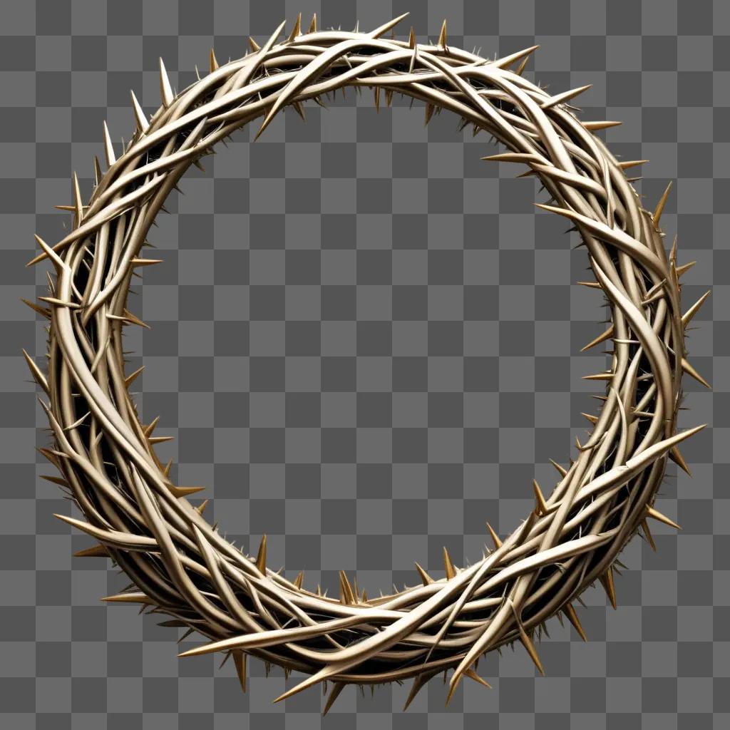 crown of thorns is made from a circle of spikes