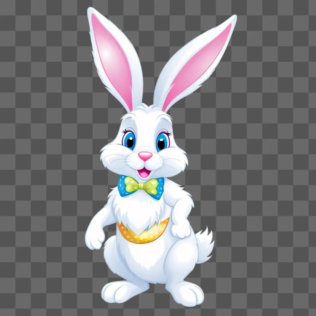 cute Easter bunny in a bow tie