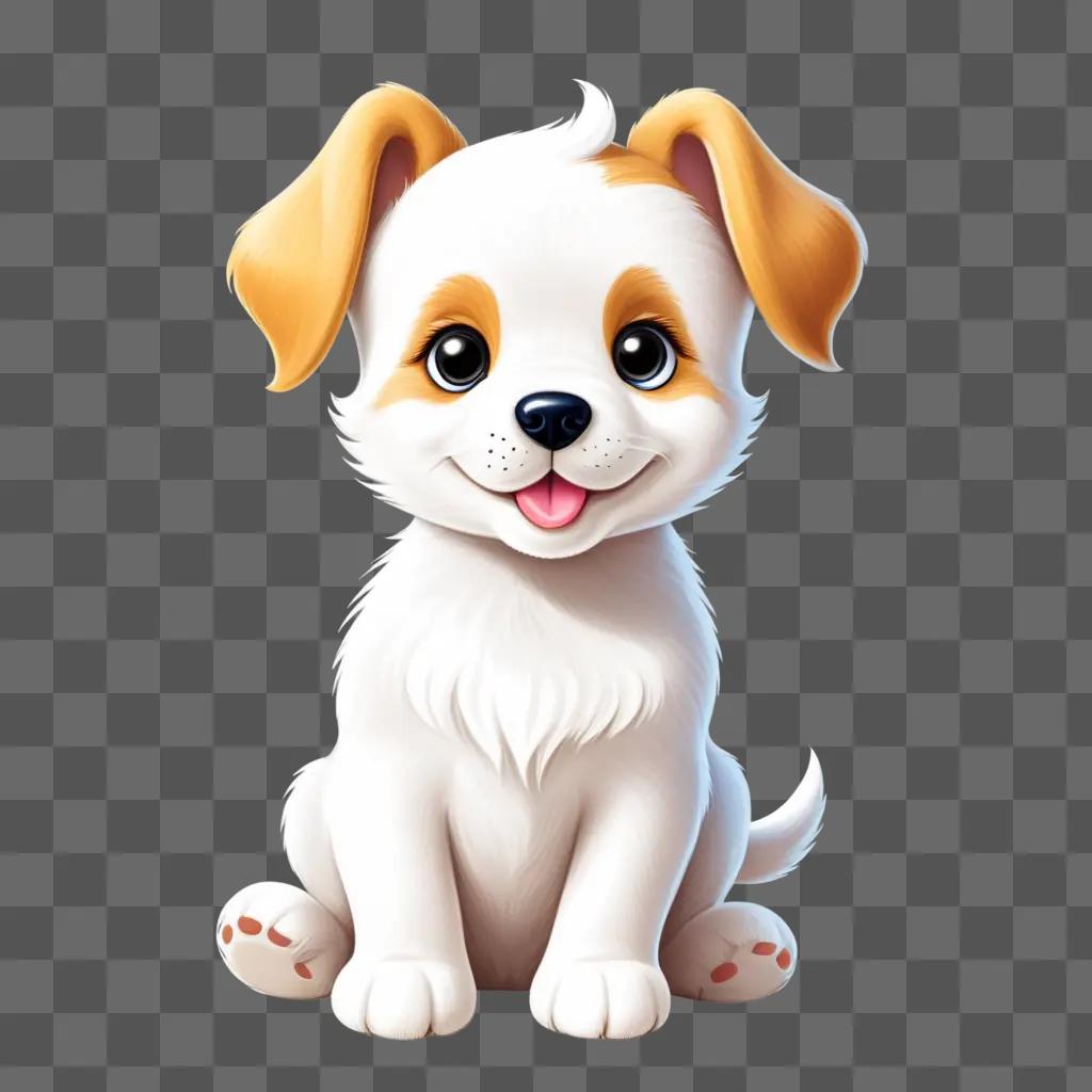 cute cartoon puppy drawing for kids