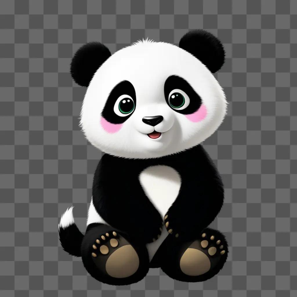 cute combo panda with big eyes