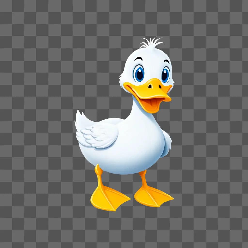 cute duck drawing for kids