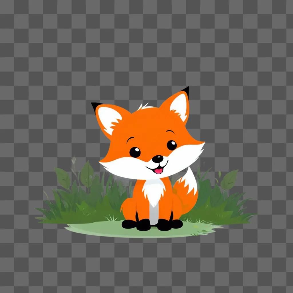 cute fox with a big smile on his face