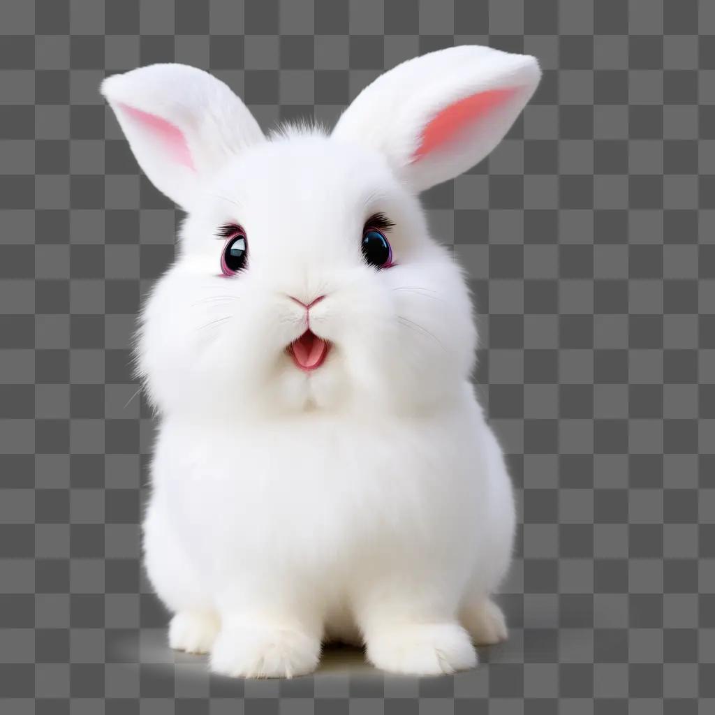 cute kawaii bunny posing for a photo