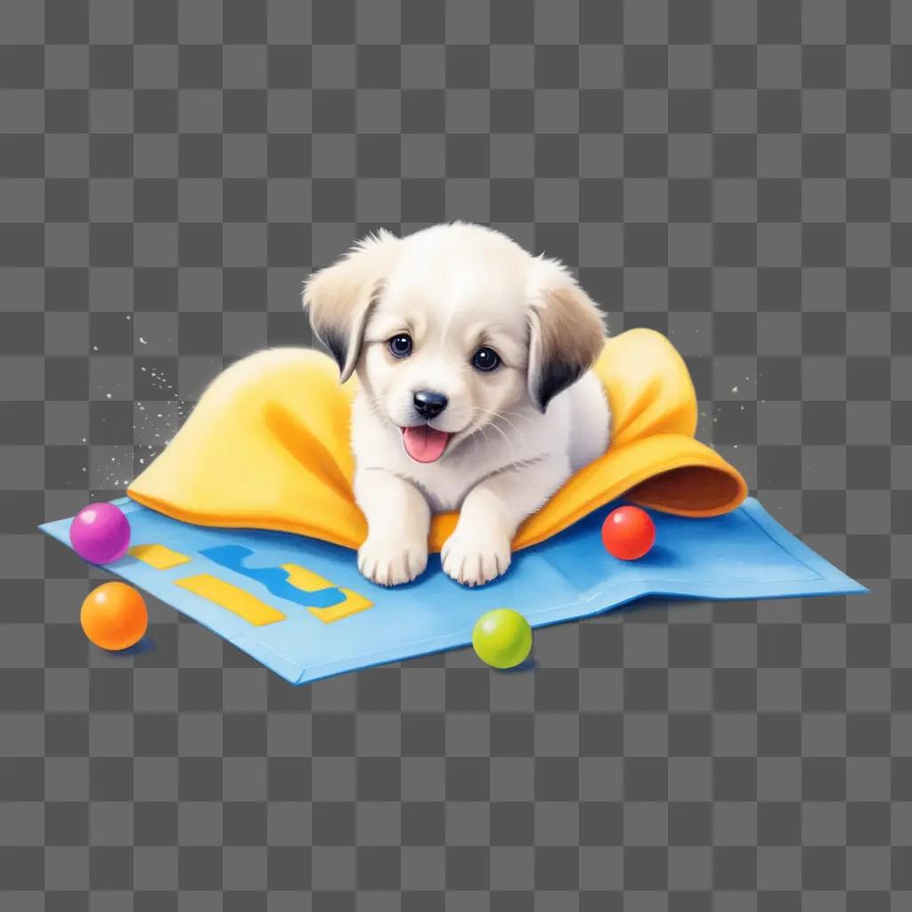 cute puppy drawing for kids