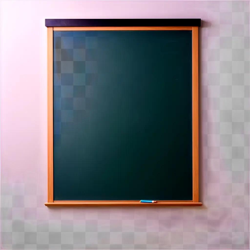 dark green blackboard with a pencil on it