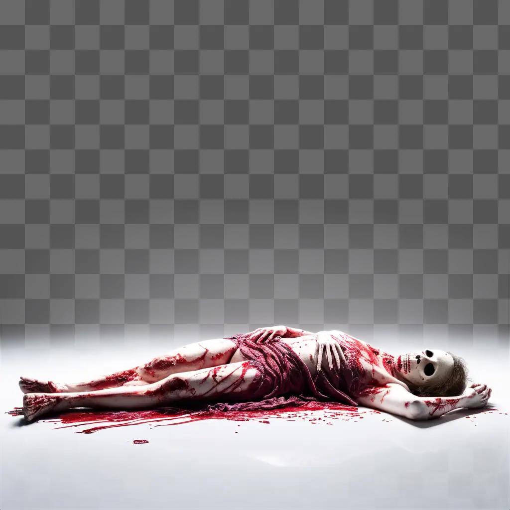 dead body with blood on it