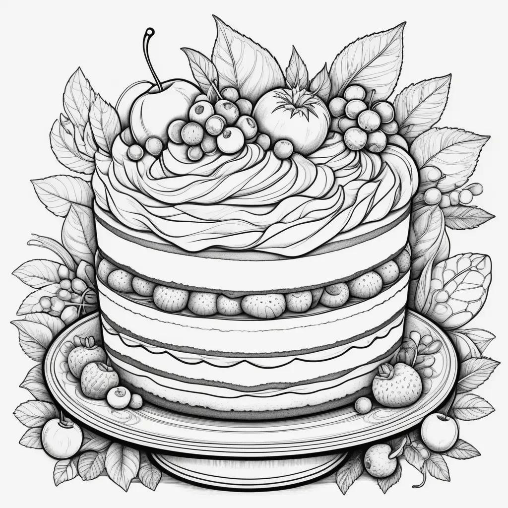 delicious dessert is ready to be colored