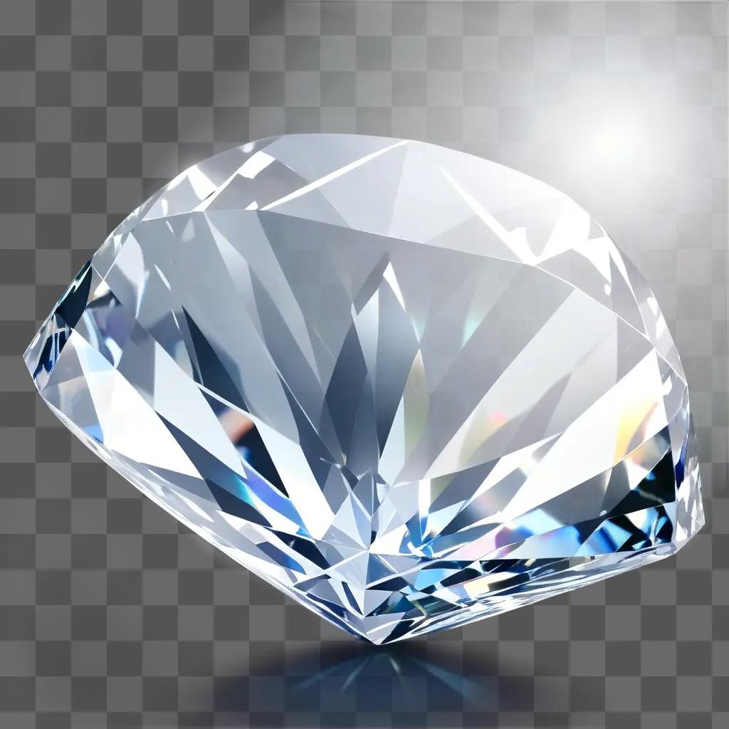 diamond with a transparent crystal cut