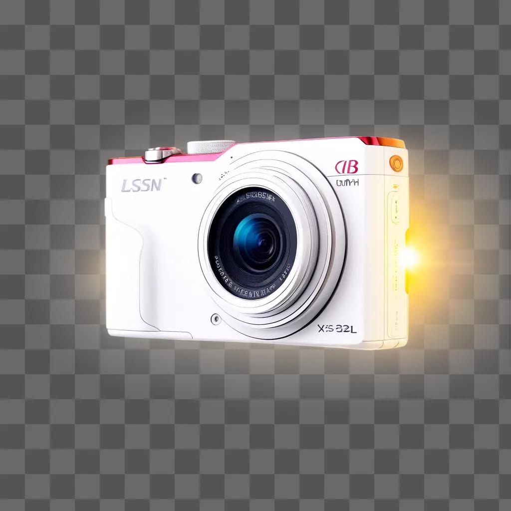 digital camera with an infrared lens and a flash