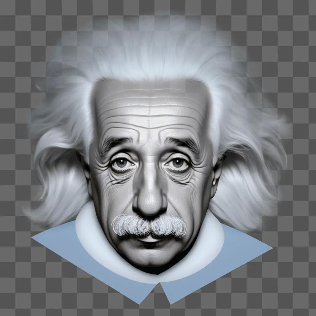 digital portrait of Albert Einstein