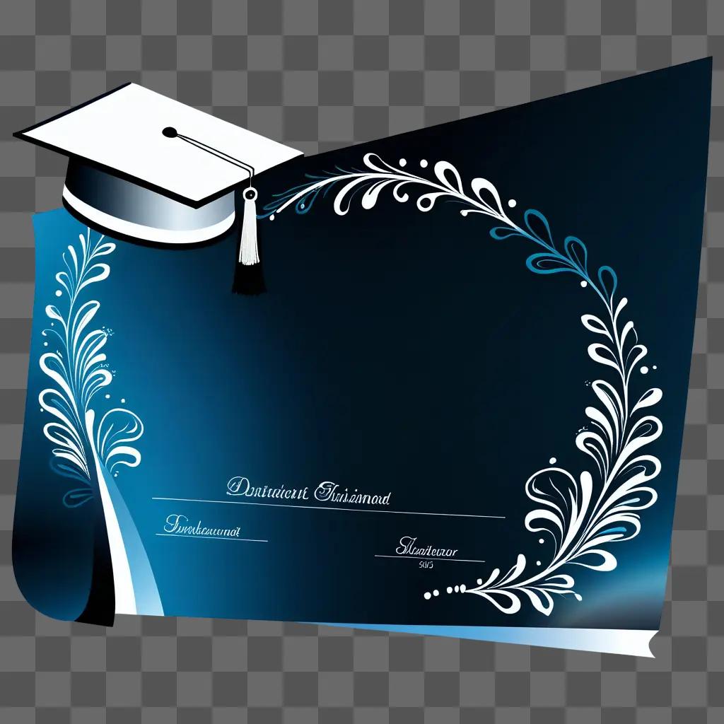 diploma clipart design with a graduation cap