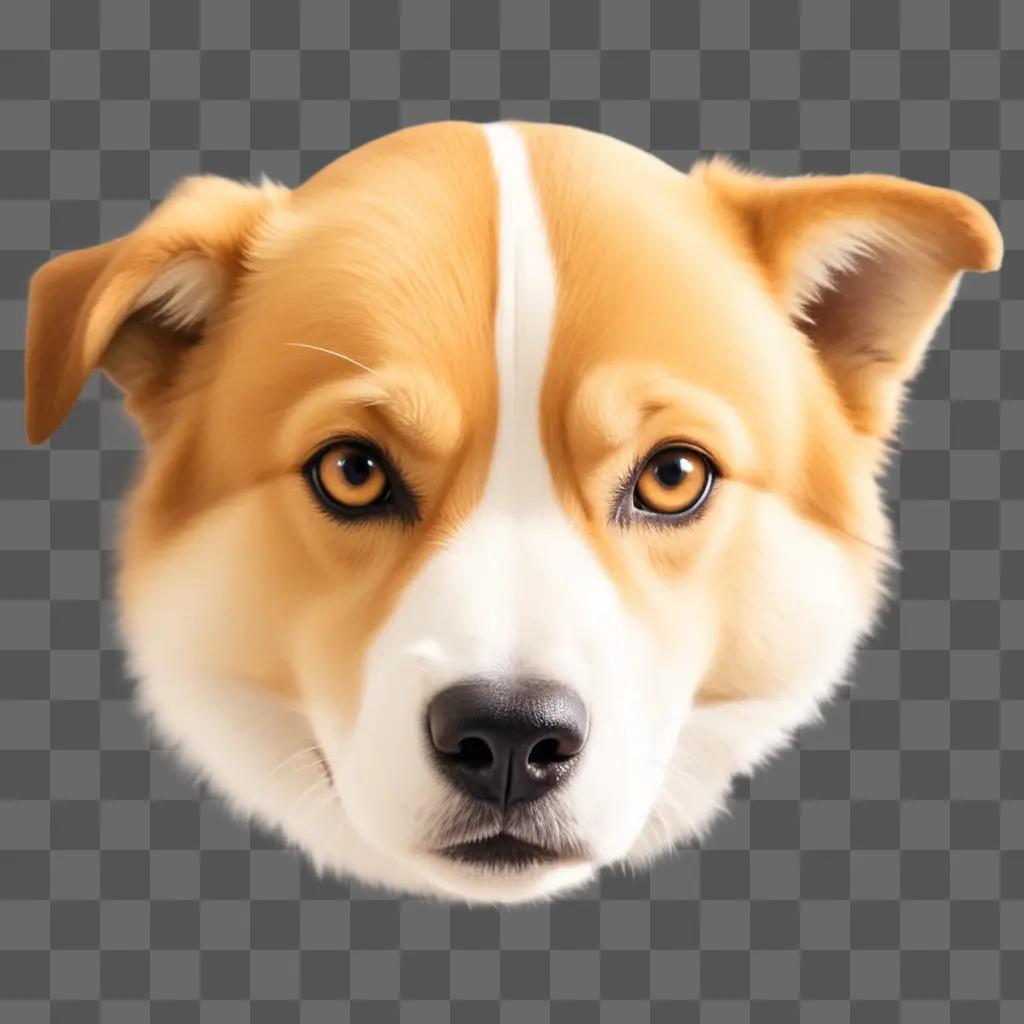 dogs head in a digital art