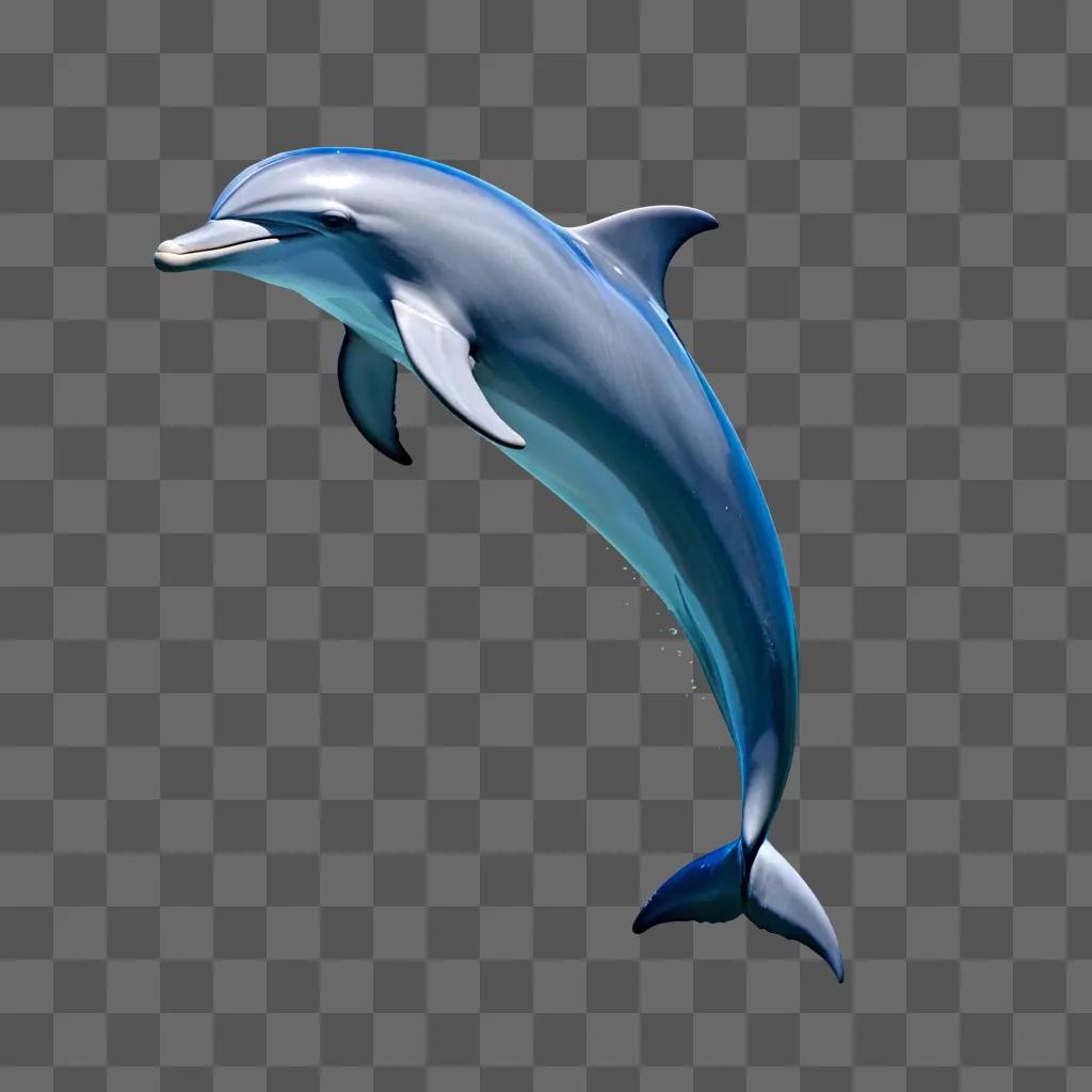 dolphin with a blue and white color scheme