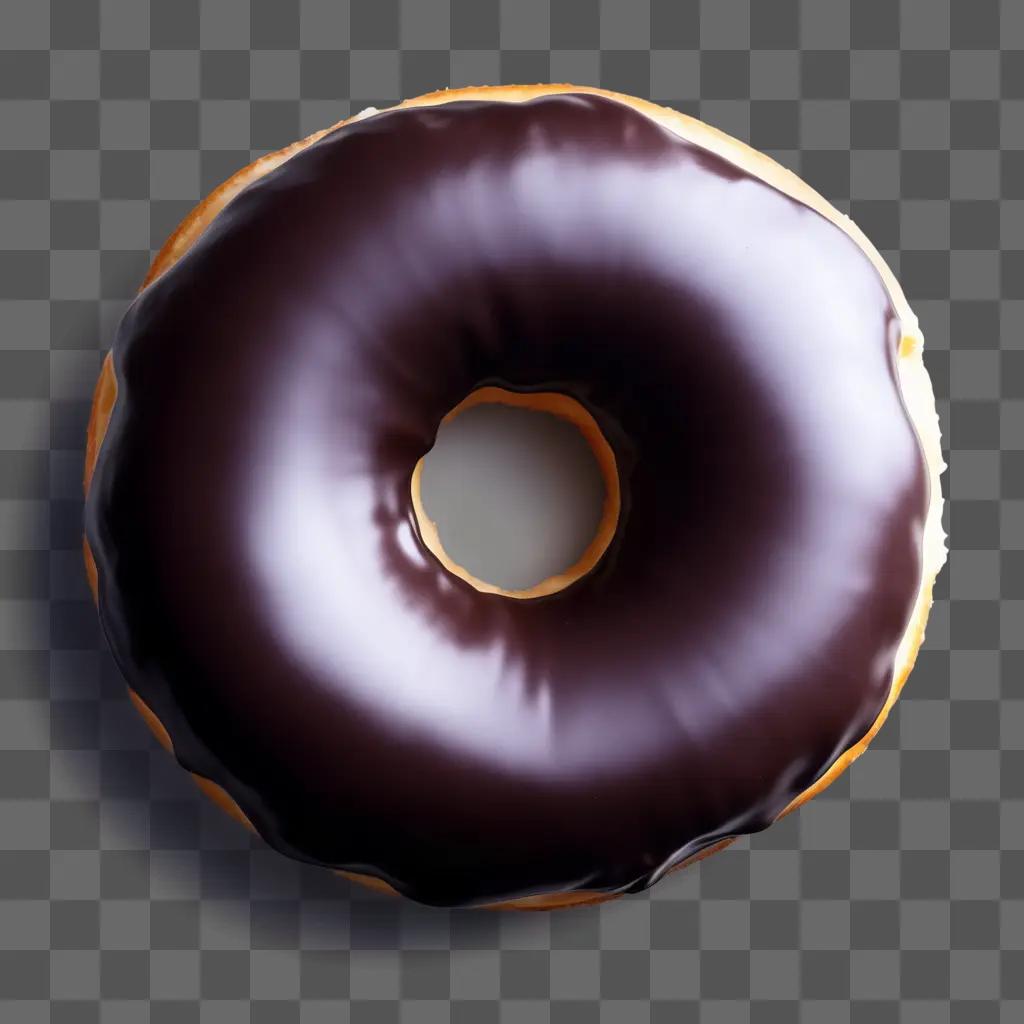 donut with chocolate icing and a chocolate glaze