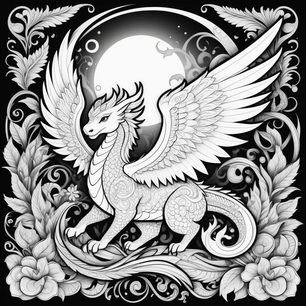 dragon with wings of fire coloring pages