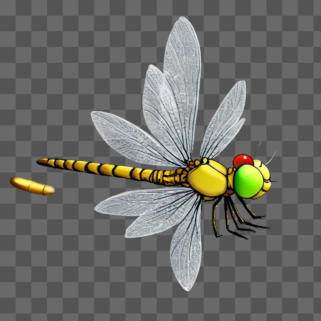 dragonfly drawing for kids A dragonfly with a bullet in its abdomen