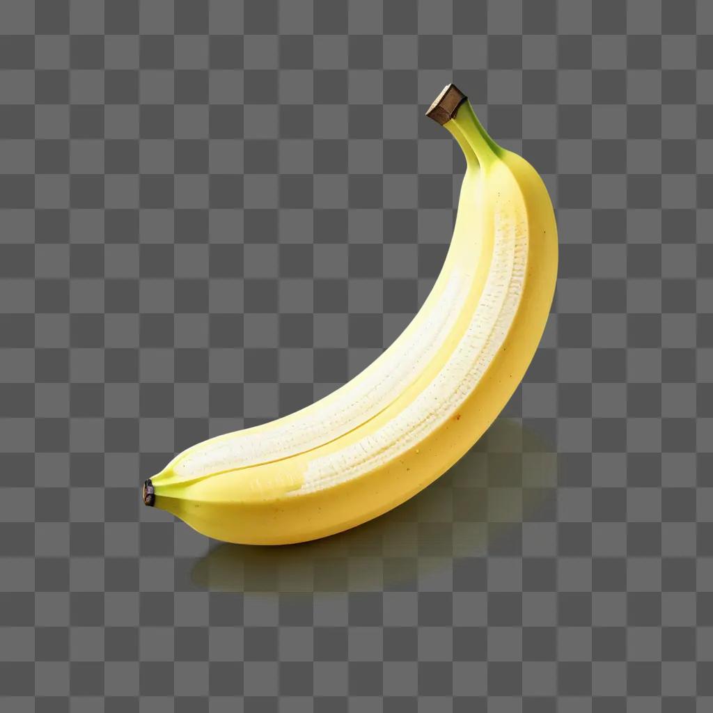 drawing of a banana with a coy smile