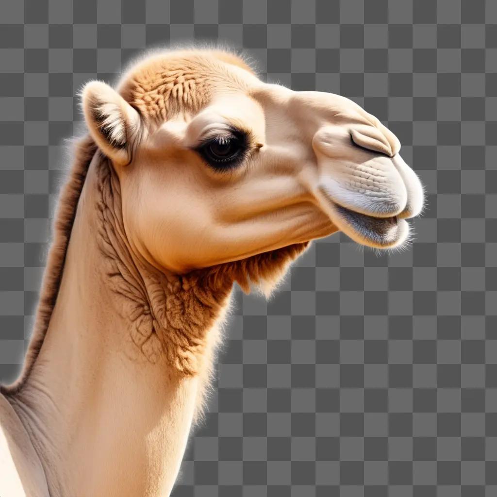 drawing of a camel with realistic details