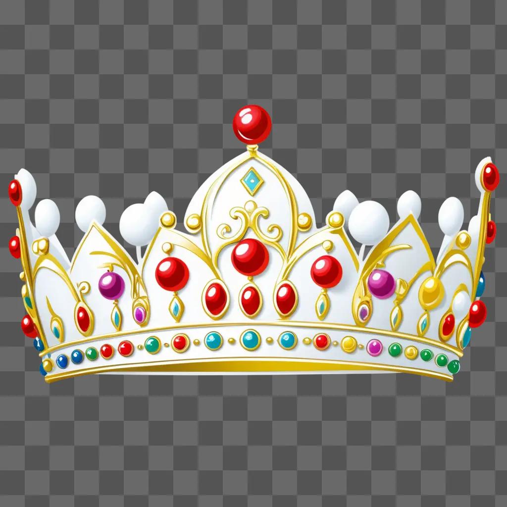 drawing of a crown for kids