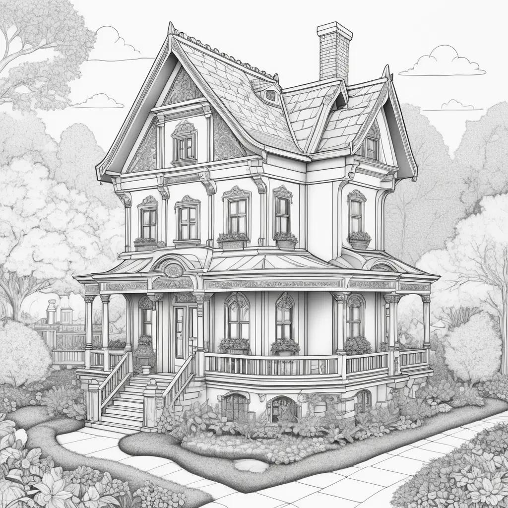 drawing of a gabby dollhouse coloring pages