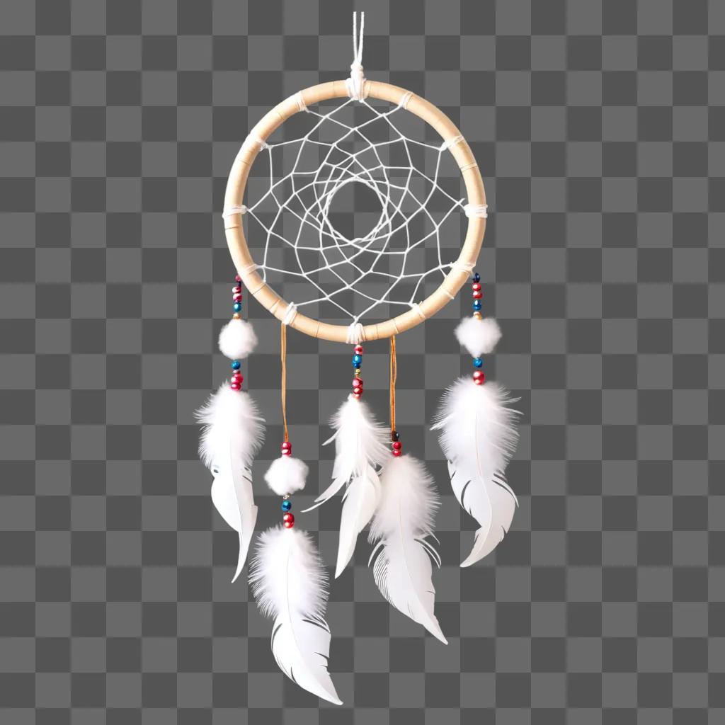 dream catcher hangs on the wall