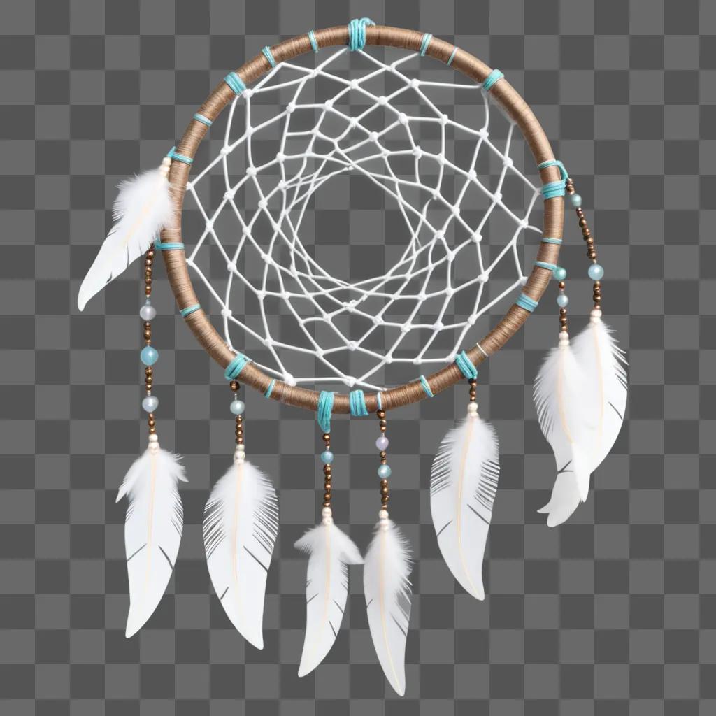 dream catcher with feathers and beads