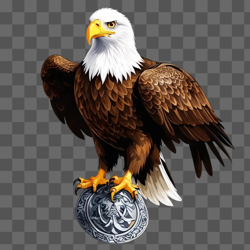 eagle clipart An eagle with a Celtic design on its talon