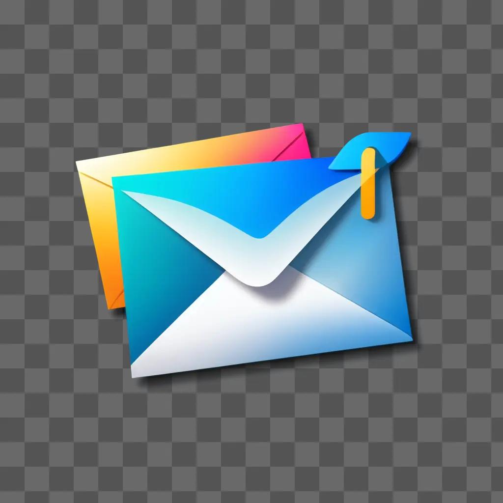 email icon with a yellow envelope