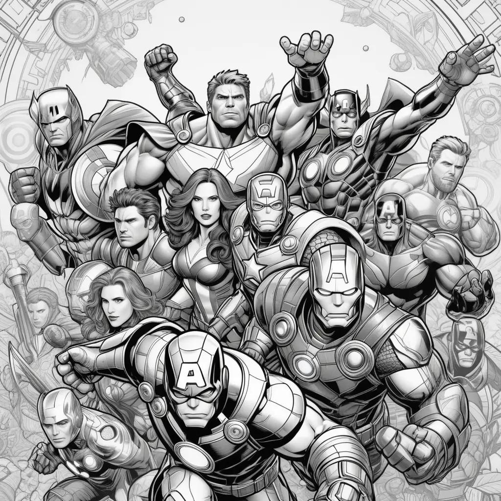 engers Coloring Pages: Marvels Fantastic Heroes