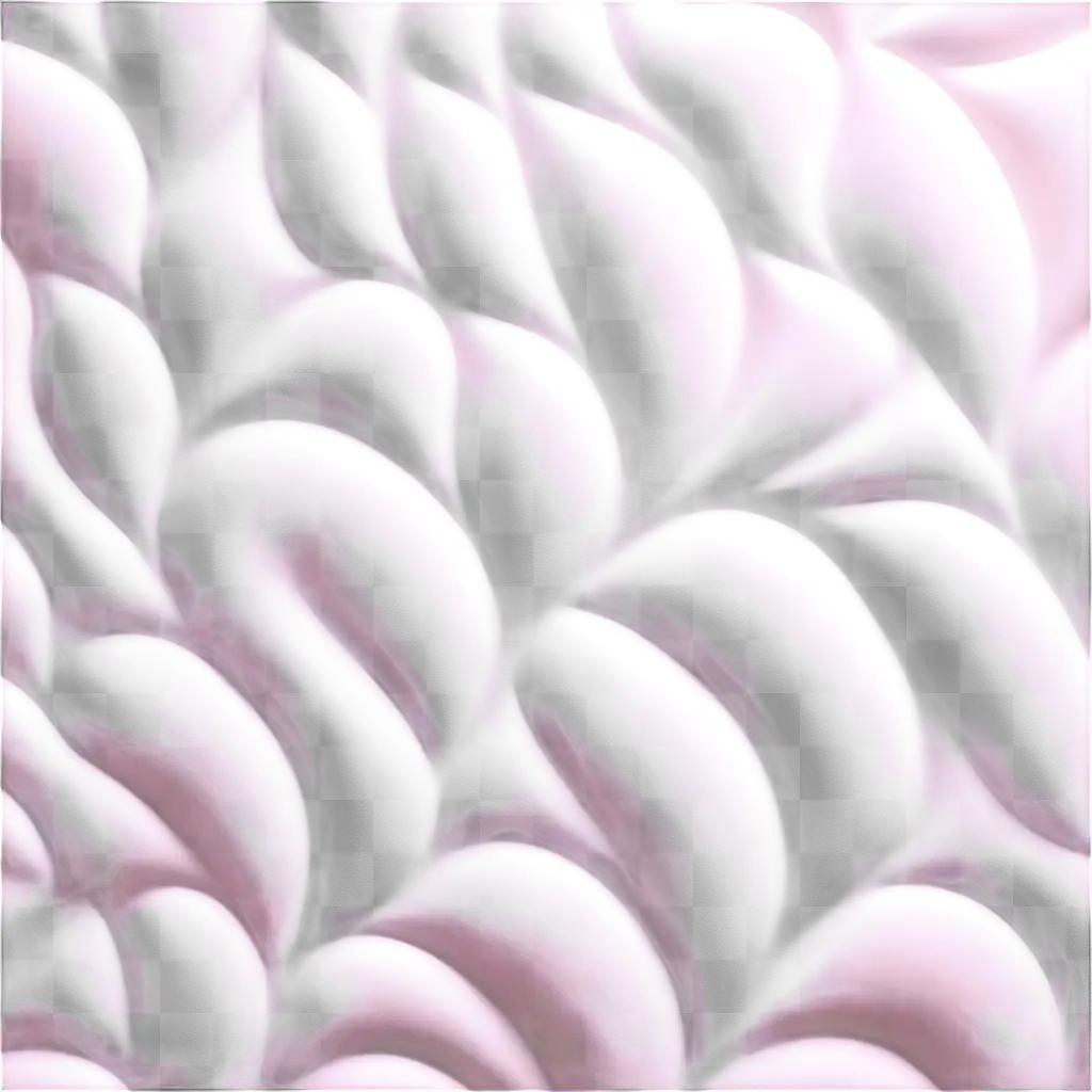 foamy white wall with pink highlights