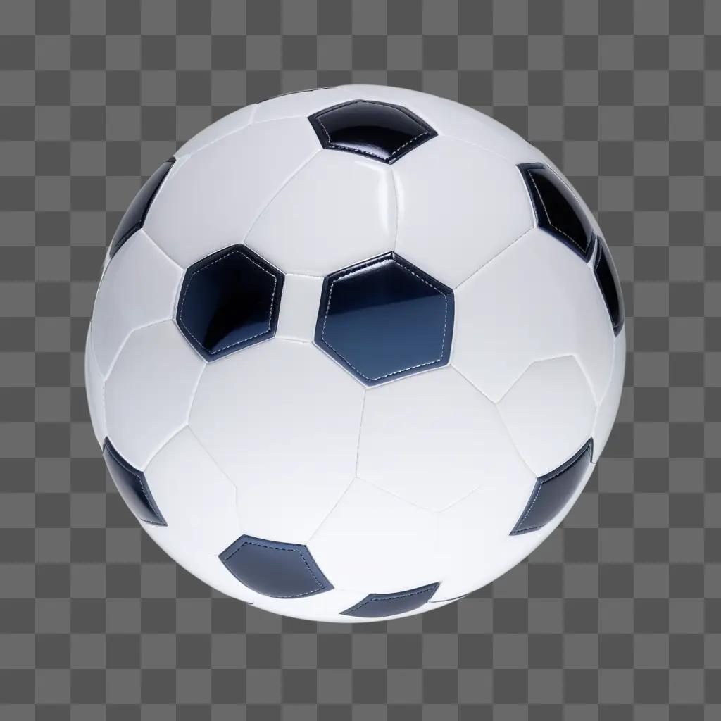 football is shown in a transparent background