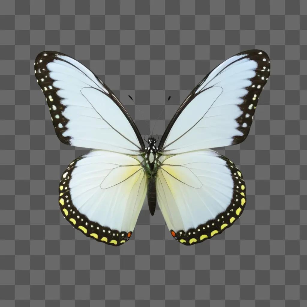 free butterfly is shown on a grey background