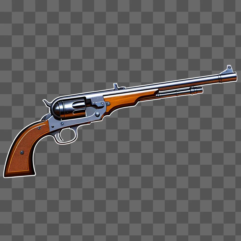 free fire gun with a transparent background