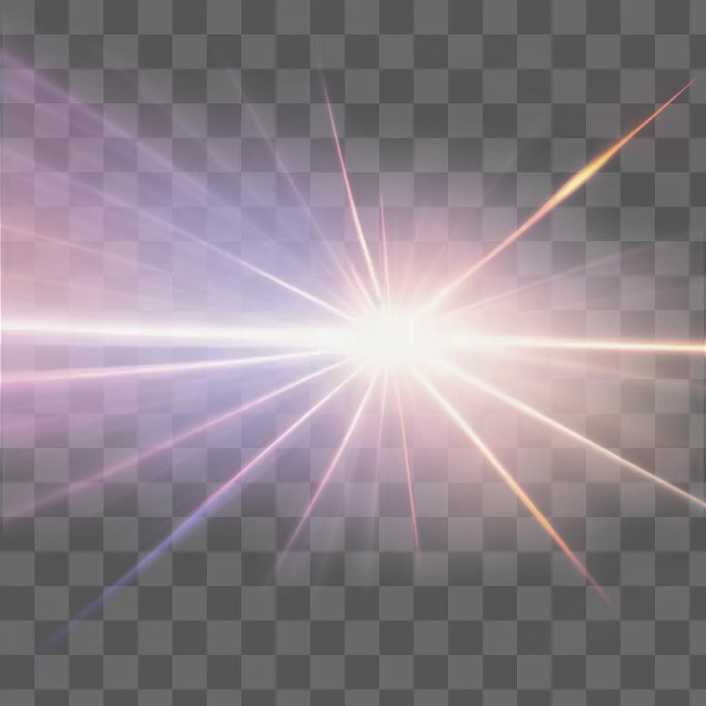 free lens flare creates a bright burst of light