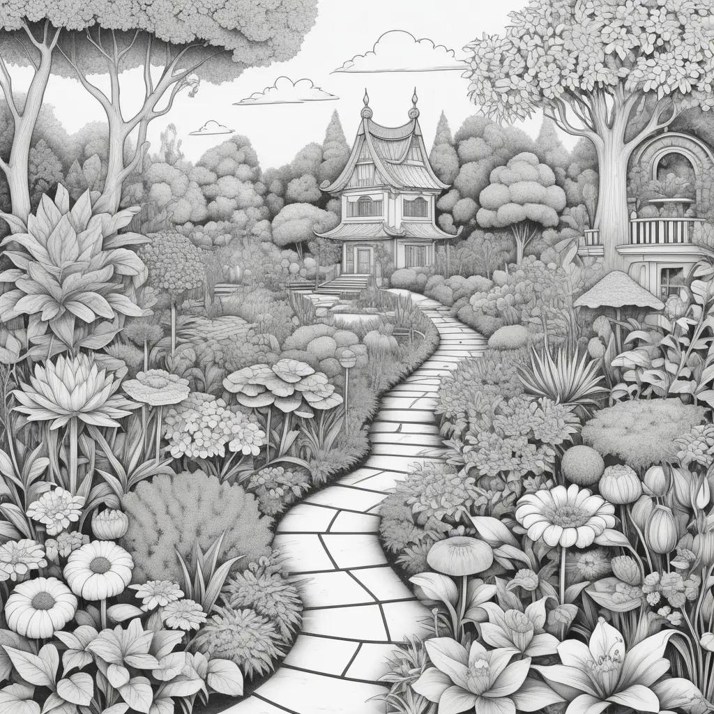 garden of banban coloring pages