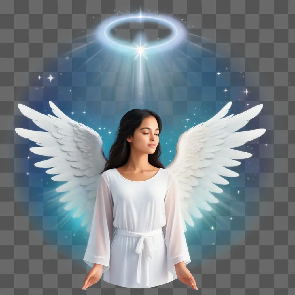 gel wings clipart of woman with angel wings