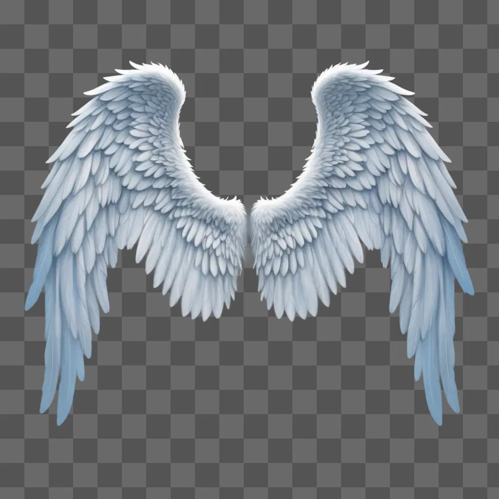 gel wings in realistic drawing style