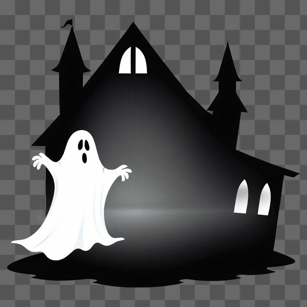 ghost is seen standing in front of a house