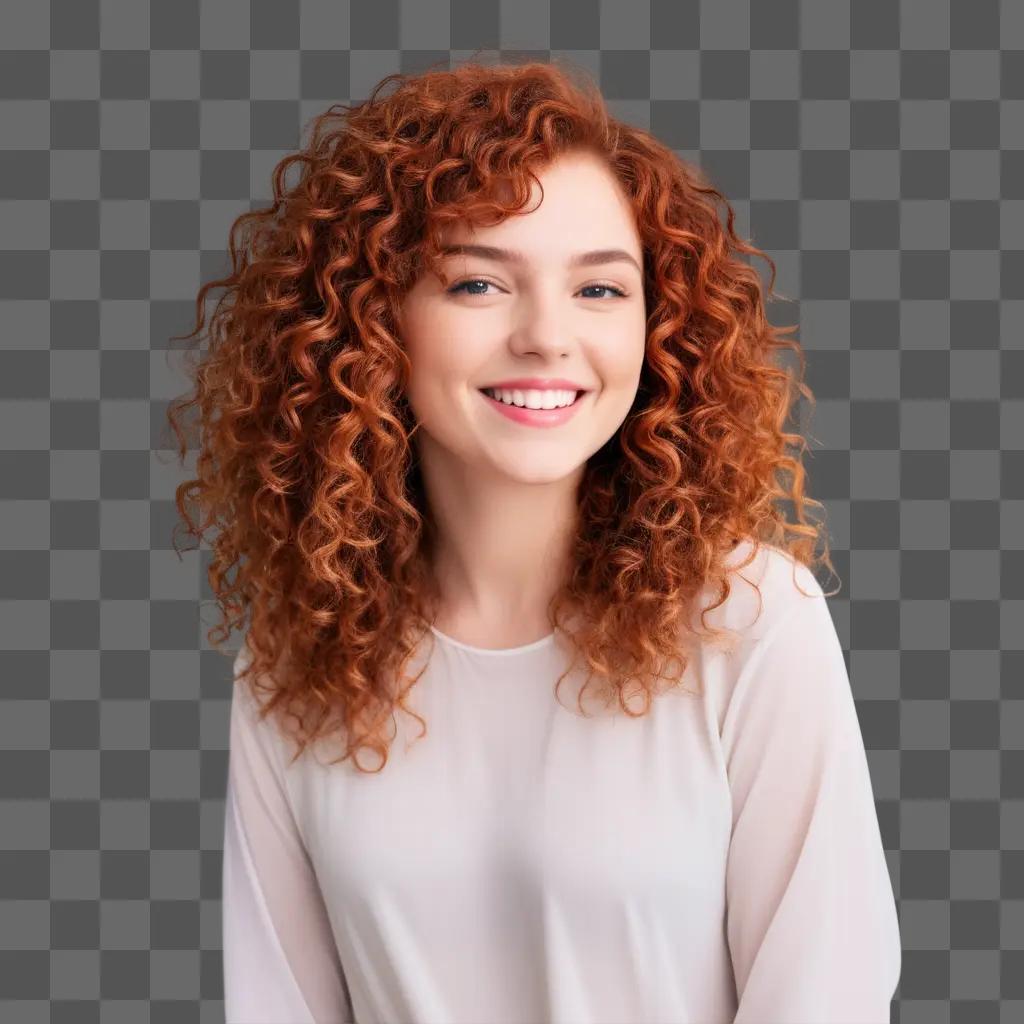 girl with curly hair is smiling
