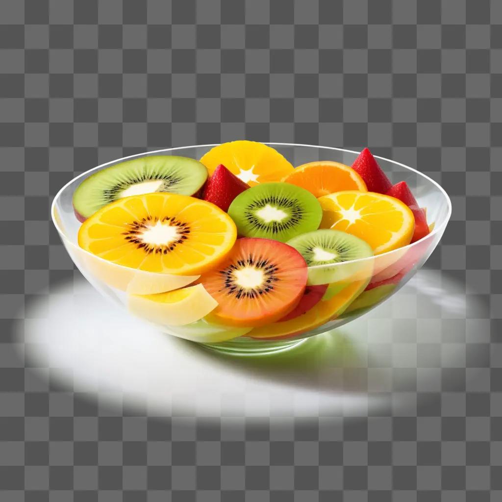 glass bowl filled with sliced fruits